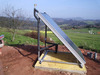 Captador solar instalado