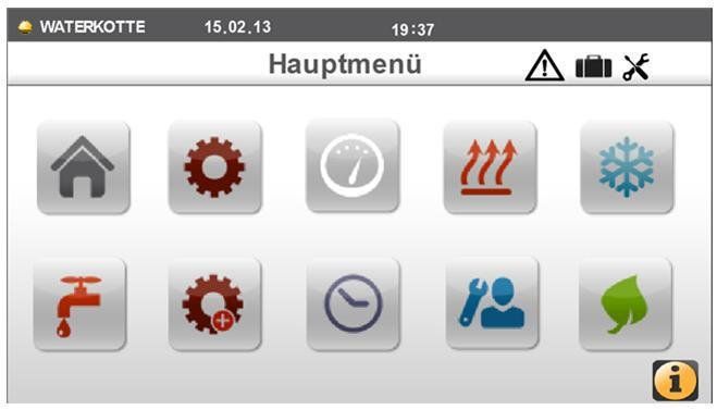 prodsec 444655 Waterkotte Eco Touch Easy Con Software Display