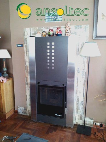 Estufa Suez Insert en salón