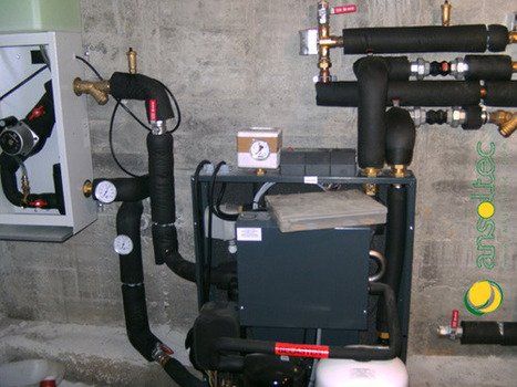 Interior de bomba geotermica