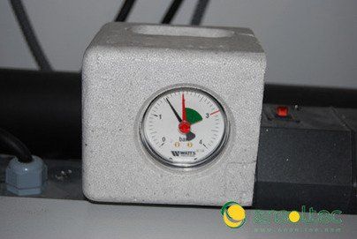 Indicador de presión del circuito de calefacción