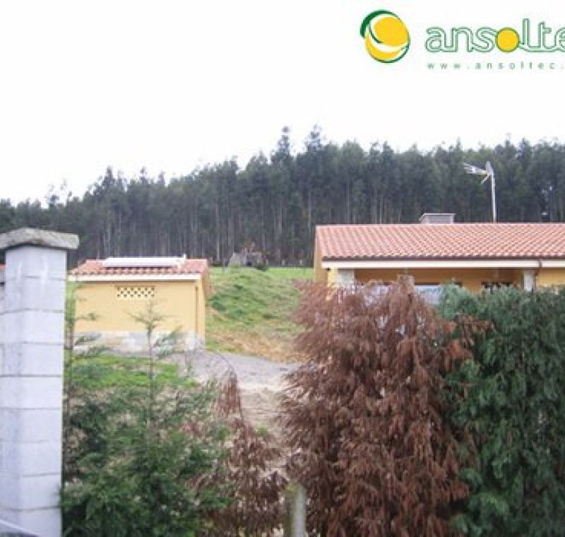 Colector solar para vivienda unifamiliar