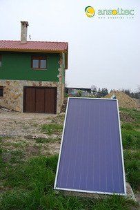 Colector solar en suelo