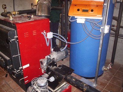 Caldera, depósito de inercia y regulación de suelo radiante