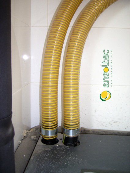 Tubos de succión de pellet del silo