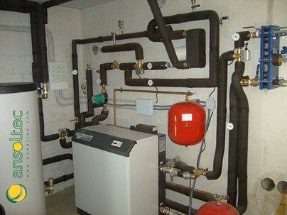 Instalación de bomba de calor geotérmica finalizada