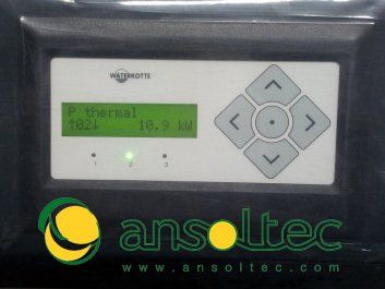 Indicación de potencia térmica instantánea producida en display