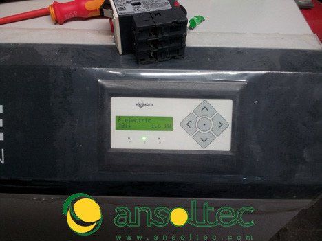 Indicación de consumo instantáneo en display