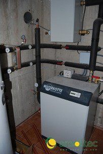 Vista general de la bomba de calor geotérmica