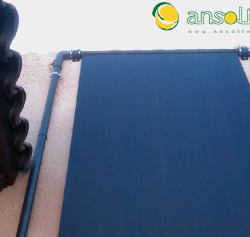 captador solar instalado