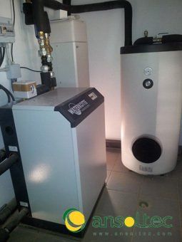 Bomba de calor y acumulador de inercia