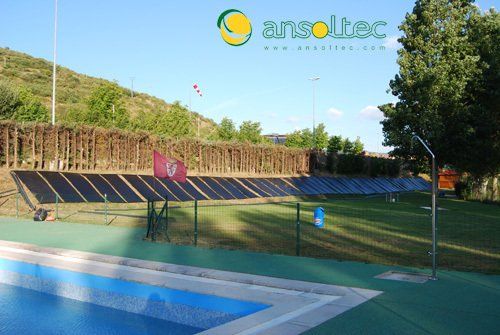 Climatización de piscina pública al intemperie