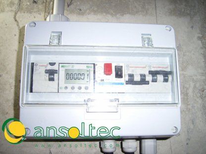 Cuadro eléctrico con contador de energía