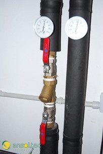 Filtro y termómetros de captación