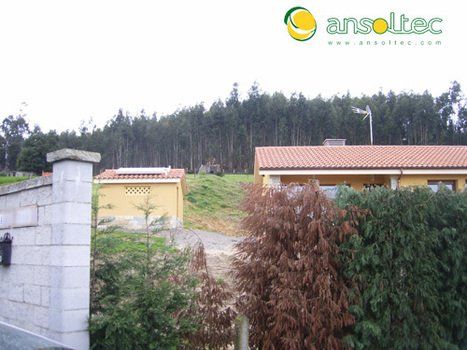 Colector solar para vivienda unifamiliar