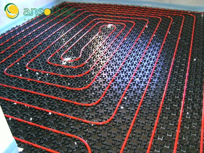 Detalle circuito de suelo radiante