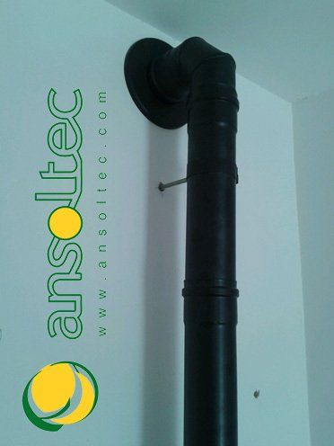 CIES Burdeos 10 kW Detalle Chimenea