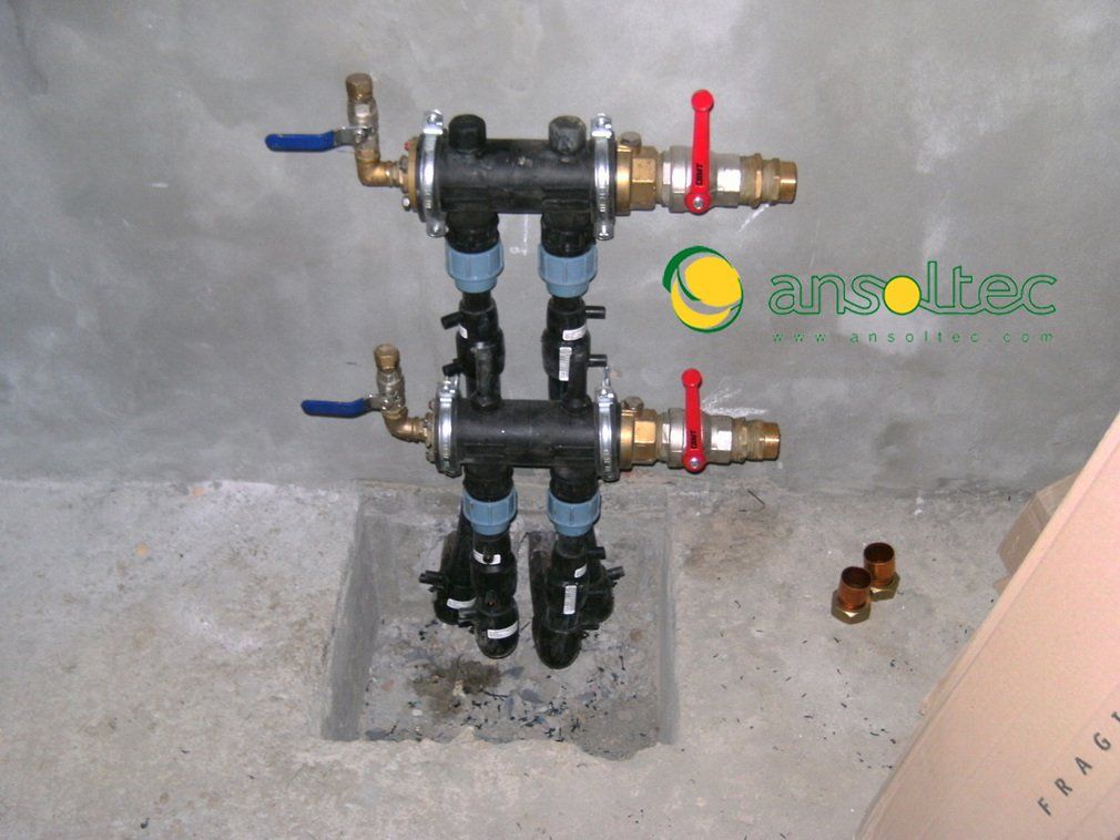 Colector de sondas geotérmicas