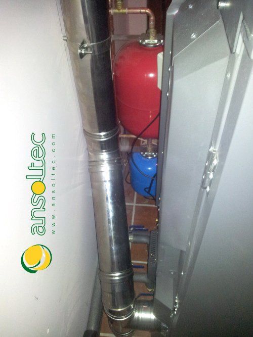 Detalle de salida de humos