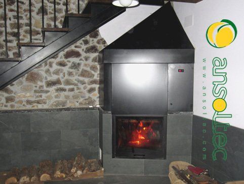 Termoestufa con revestimiento