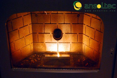 Vista interior de la estufa
