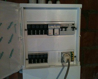 Detalle cuadro eléctrico