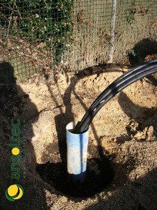 Sonda geotérmica vertical doble