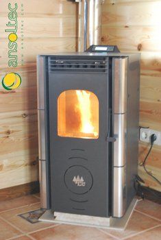 Estufa en funcionamiento