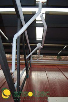 Vista trasera colectores