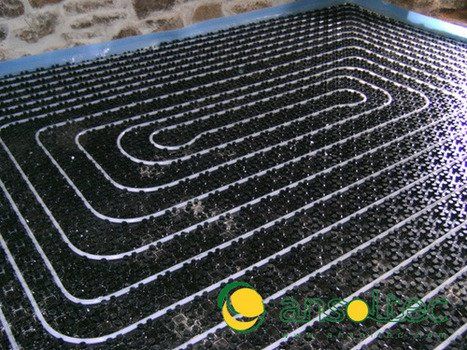 Suelo radiante con perimetral y aislamiento