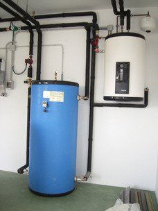 Depósito inercia y acumulador de ACS