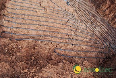 Tubos de captación horizontal