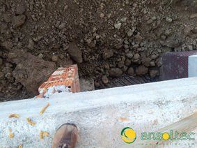 Salida de los tubos a la captación horizontal