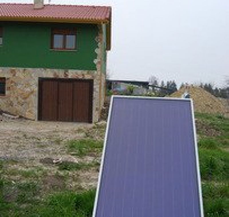 Colector solar en suelo