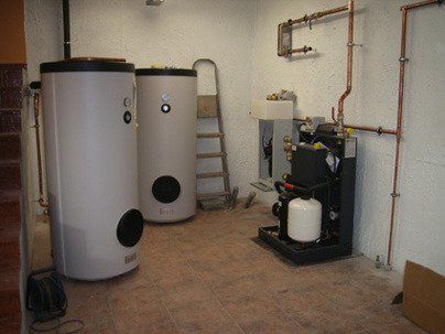 Sala de equipos en montaje