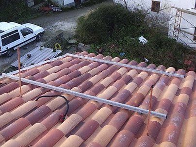 Estructura superpuesta en tejado