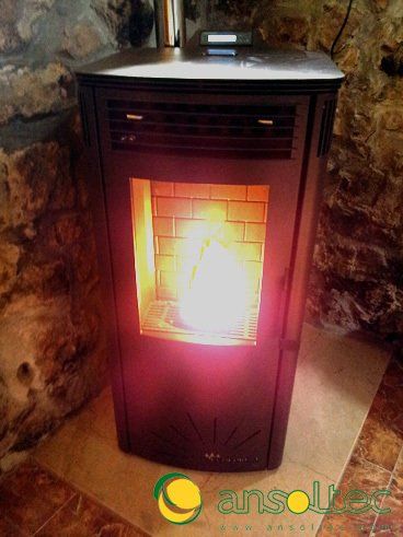 Estufa Vigo en funcionamiento