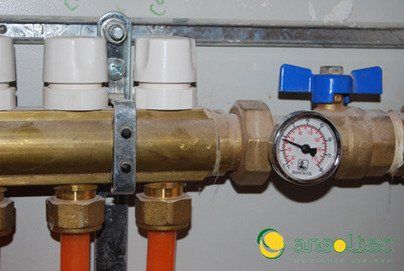 Caudalímetros del colector de suelo radiante