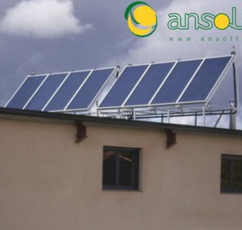 8 colectores para suelo radiante y ACS