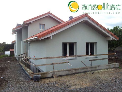 Vivienda con bomba de calor geotérmica