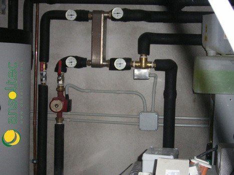 Bomba e intercambiador de ACS