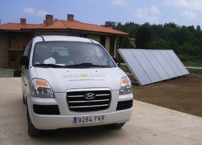 Captadores solares sobre suelo