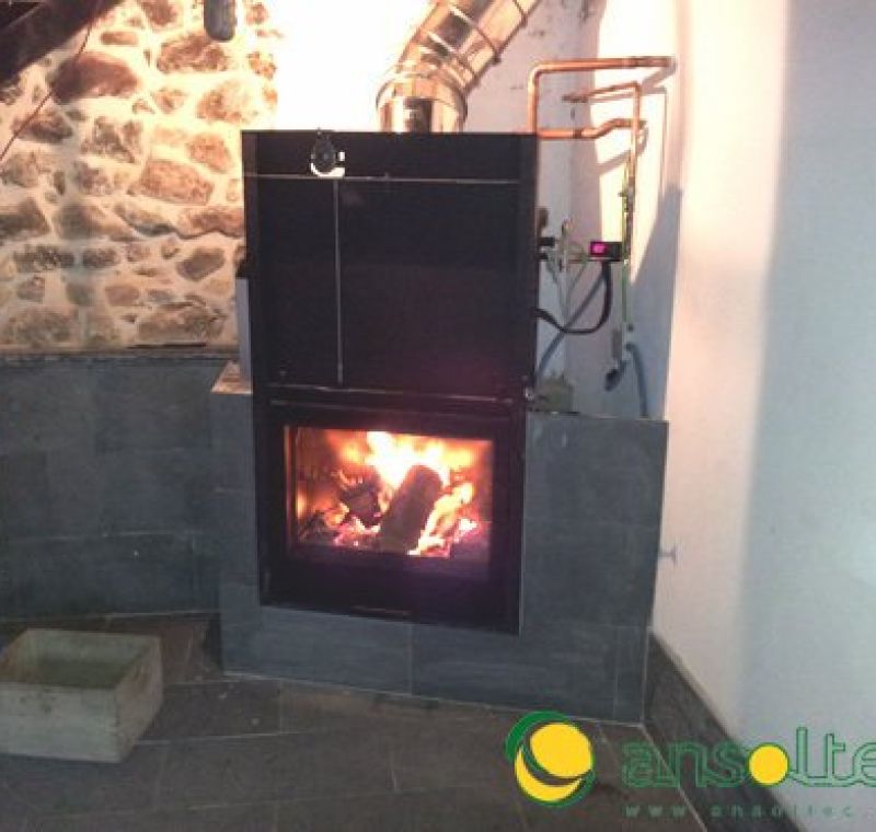 Termoestufa e instalación hidráulica