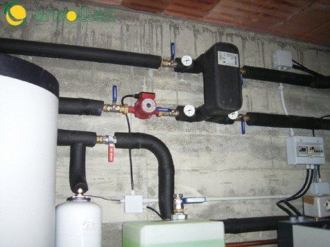 Intercambiador de placas y bomba ACS