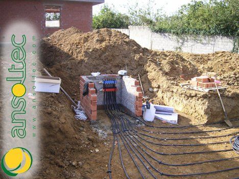 Arqueta y colector de captación horizontal