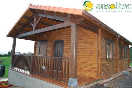 Casa de madera donde se instaló la estufa