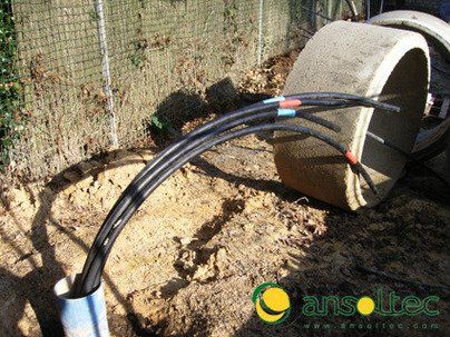 Sonda geotérmica vertical doble