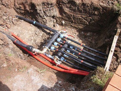 Colectores de unión de sondas geotérmicas