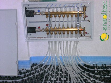 Colector de suelo radiante