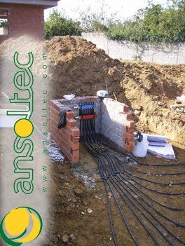 Arqueta y colector de captación horizontal